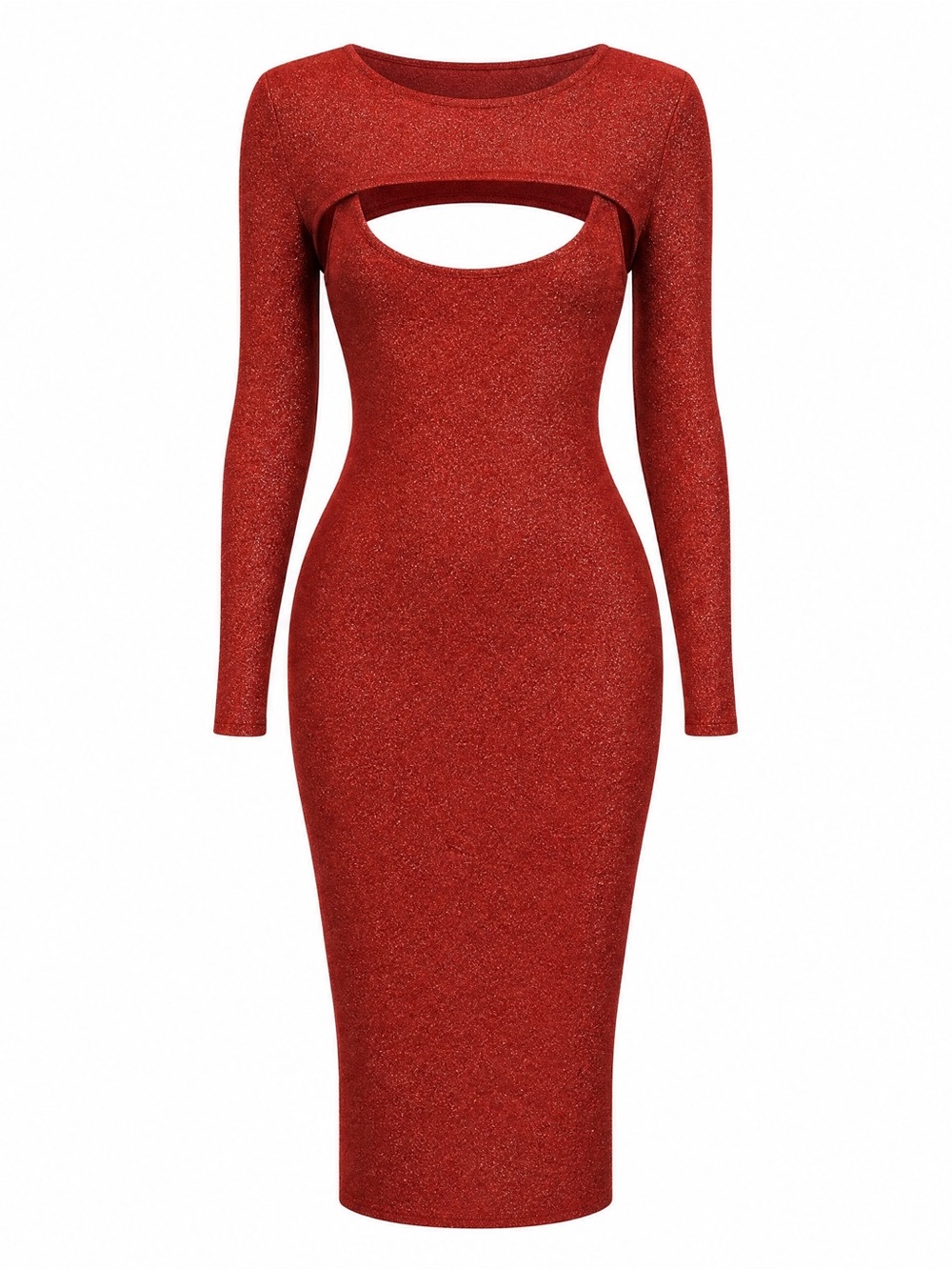 Misa Los Angeles Knit LISETTE DRESS in Lipstick red - Picture 11 of 14